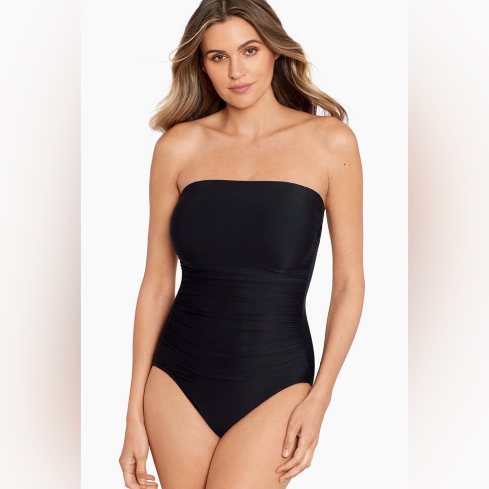 Miraclesuit Avanti Bandeau Swimsuit size 8
